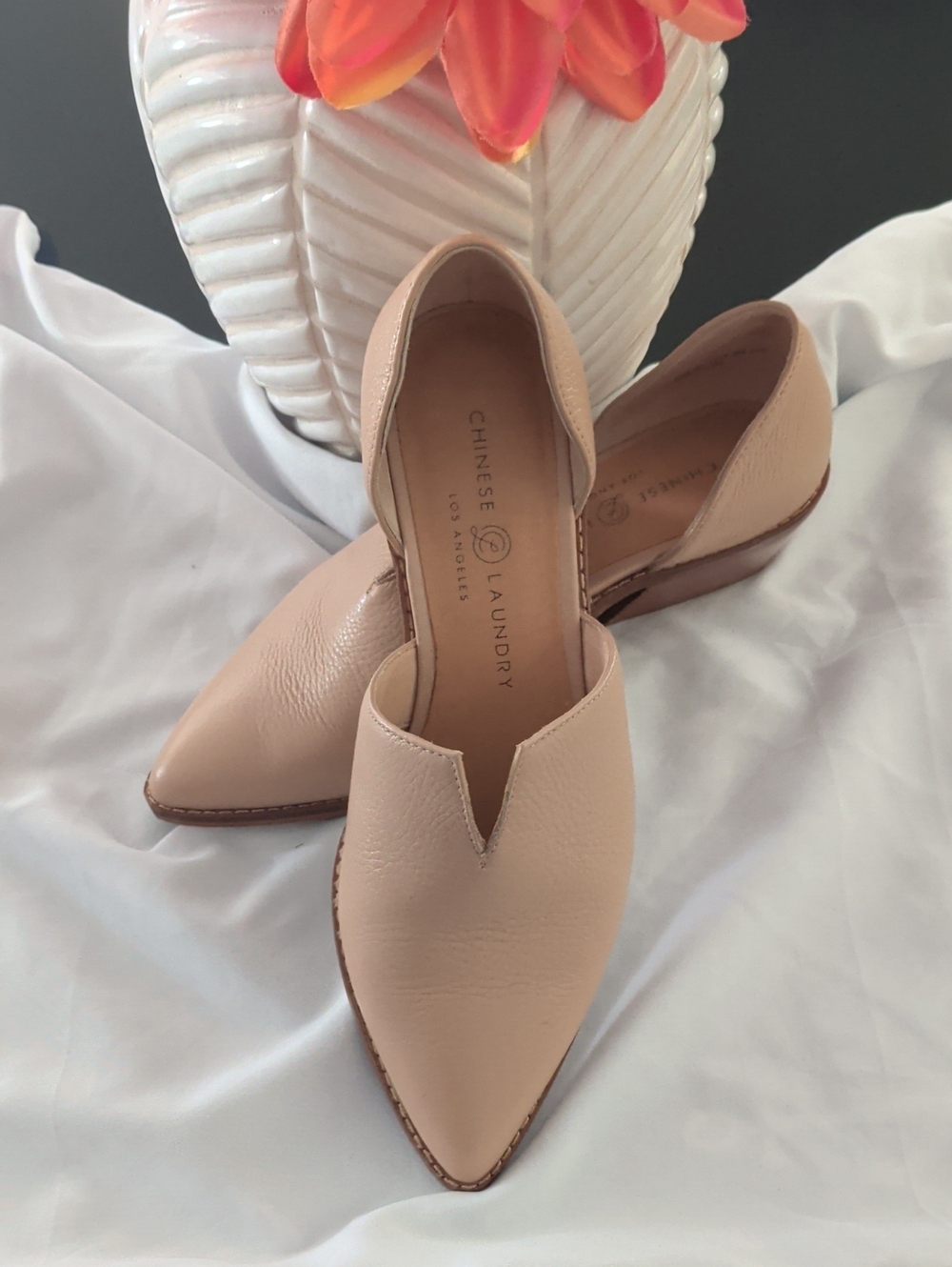 Chinese Laundry Nude Blush Pointed D'Orsay Flats